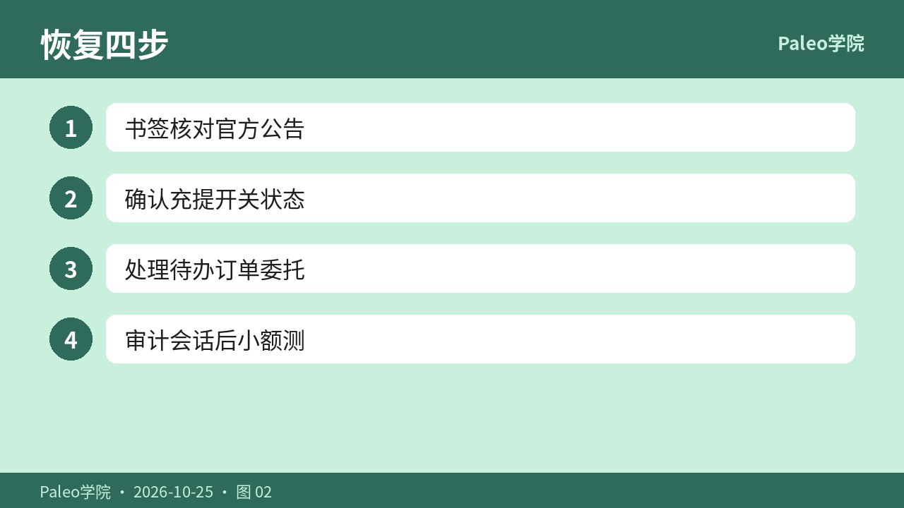 公告核对与充提开关四步